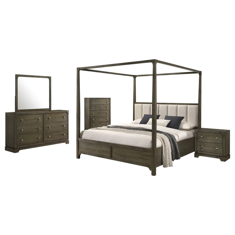 Gran Park 5-piece California King Bedroom Set Dark Cocoa by Unique Piece Furniture