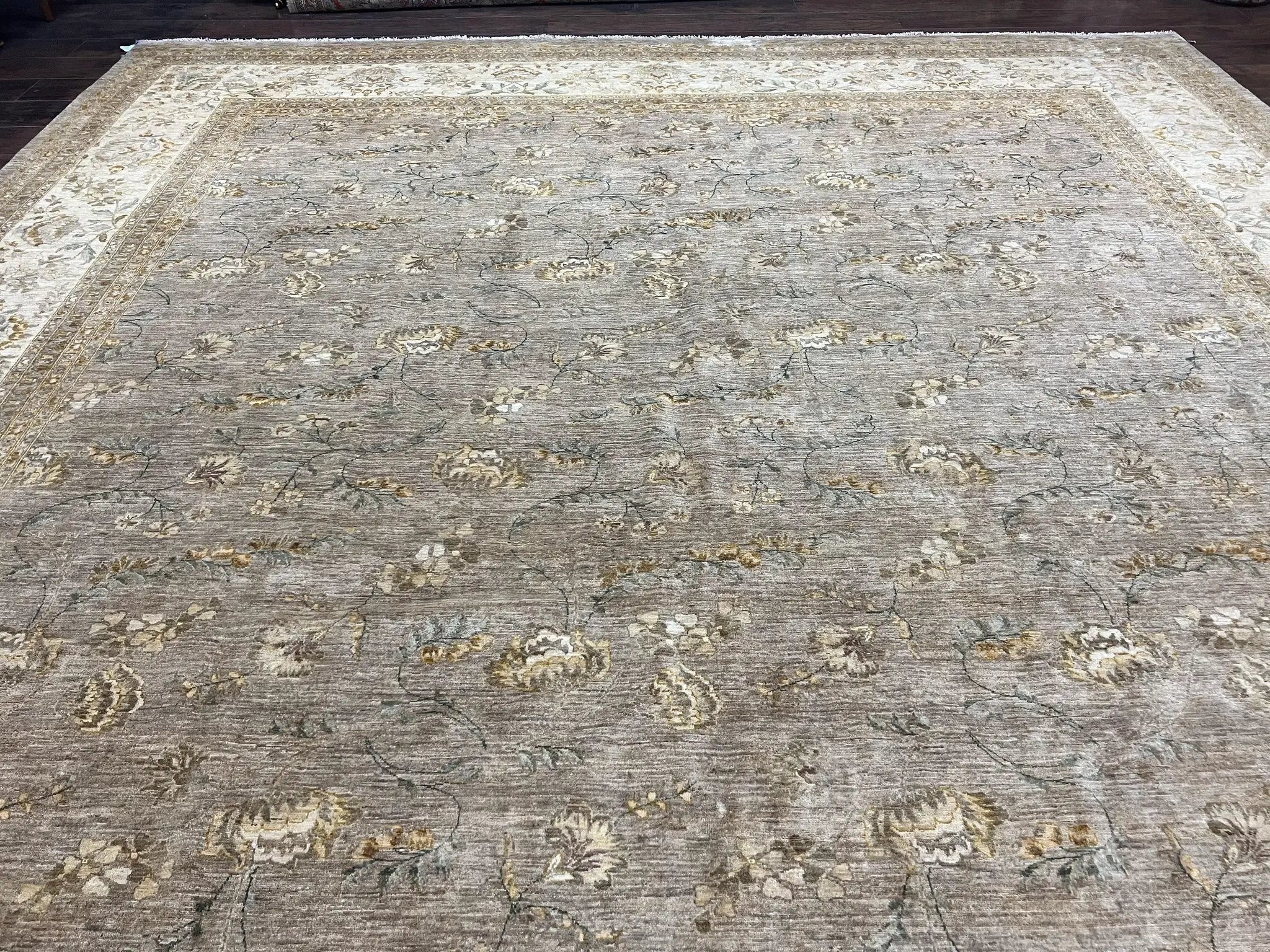 Pak Persian Rug 12x15, Wool Hand Knotted Oriental Floral Carpet, Signed by Master Weaver, 12x15 Large Palace Size Rug by Jewel Rugs