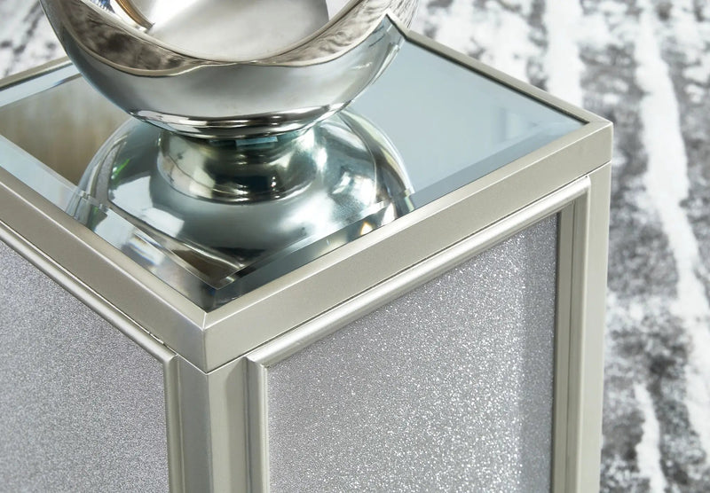 Traleena - Nesting End Tables (Set of 2) - Silver Finish by Unique Piece Furniture