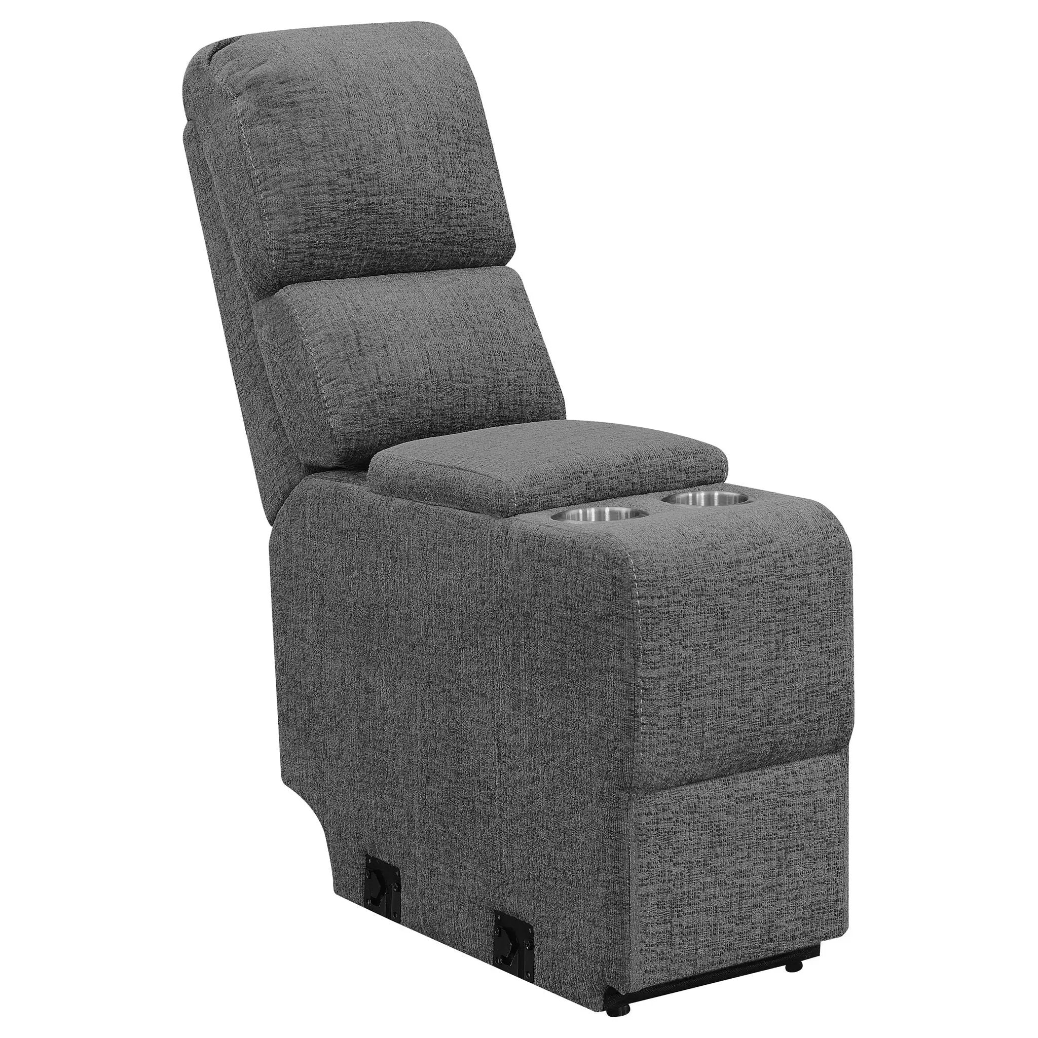 Bahrain 5-piece Power Home Theater Seating Charcoal by Unique Piece Furniture