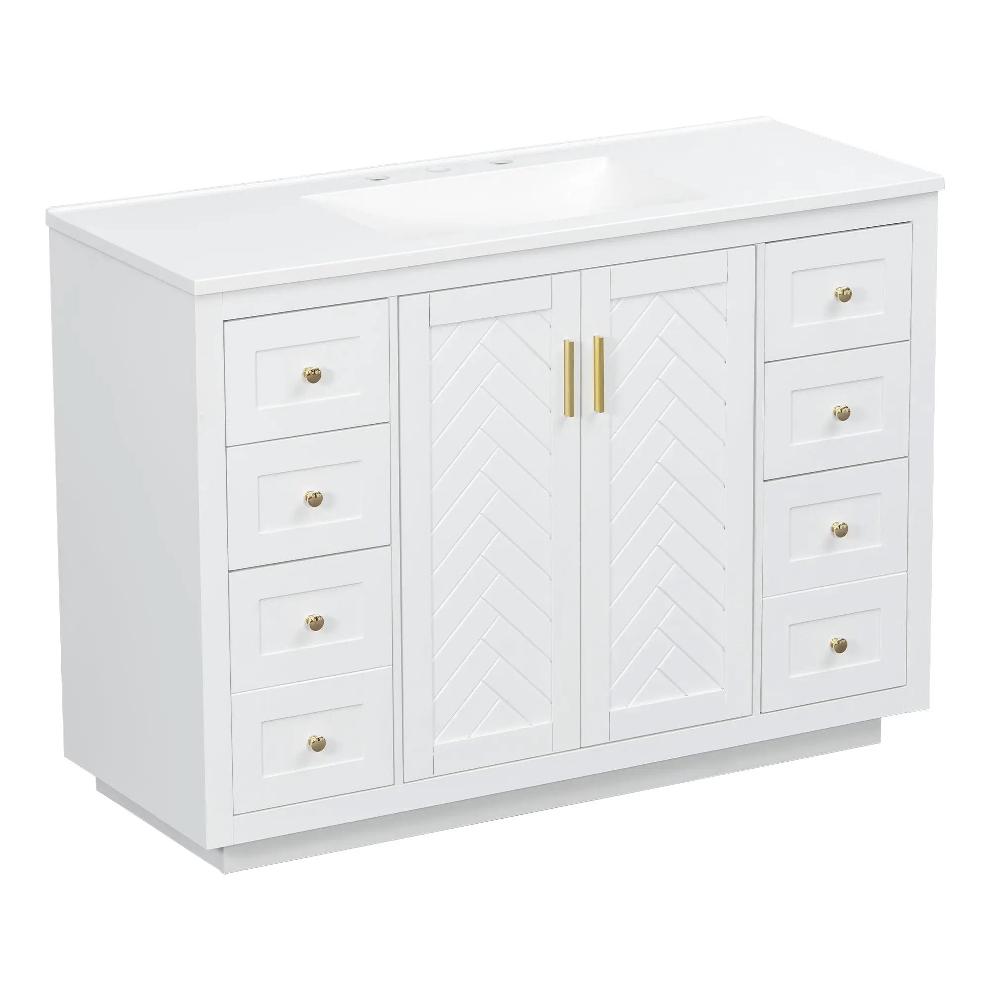 48" Bathroom Vanity with Sink Top by HouseOfZazla