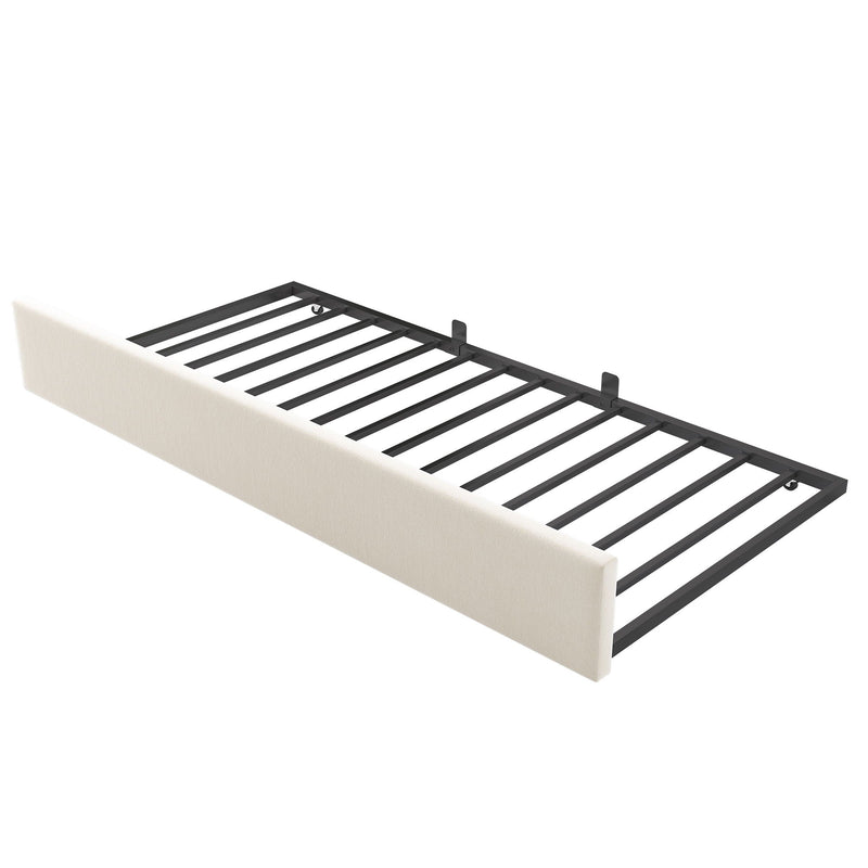 Upholstered Daybed With Metal Slatted Base by HouseOfZazla