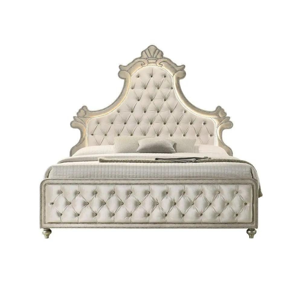 Lucienne - Bed With LED by Unique Piece Furniture