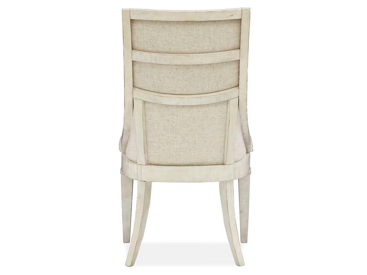 Newport - Dining Arm Chair With Upholstered Seat & Back (Set of 2) - Alabaster, photo 2 of 7