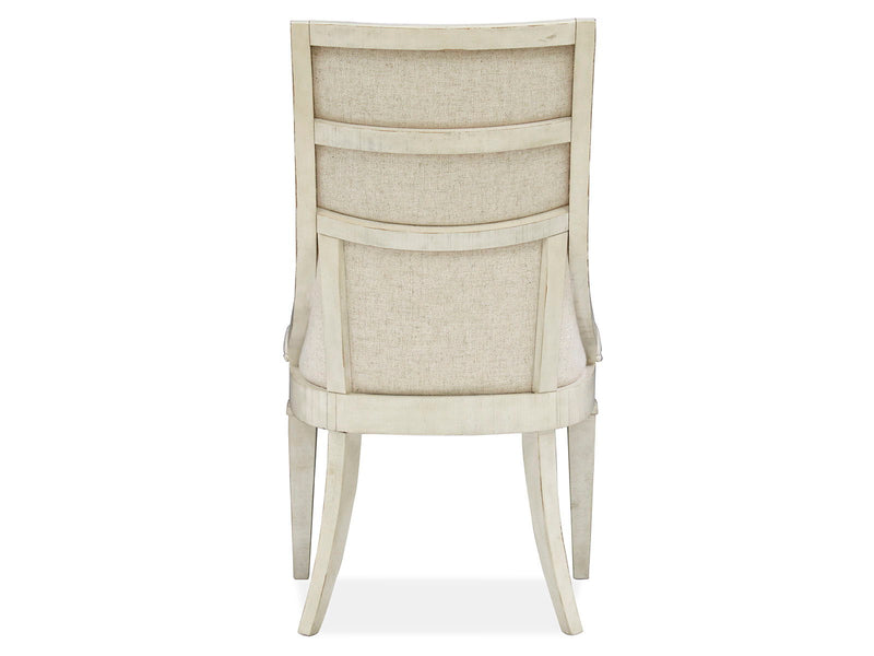 Newport - Dining Arm Chair With Upholstered Seat & Back (Set of 2) - Alabaster, photo 2 of 7