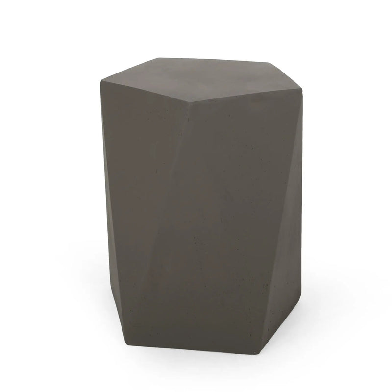 Side Table With Geometric Design by HouseOfZazla