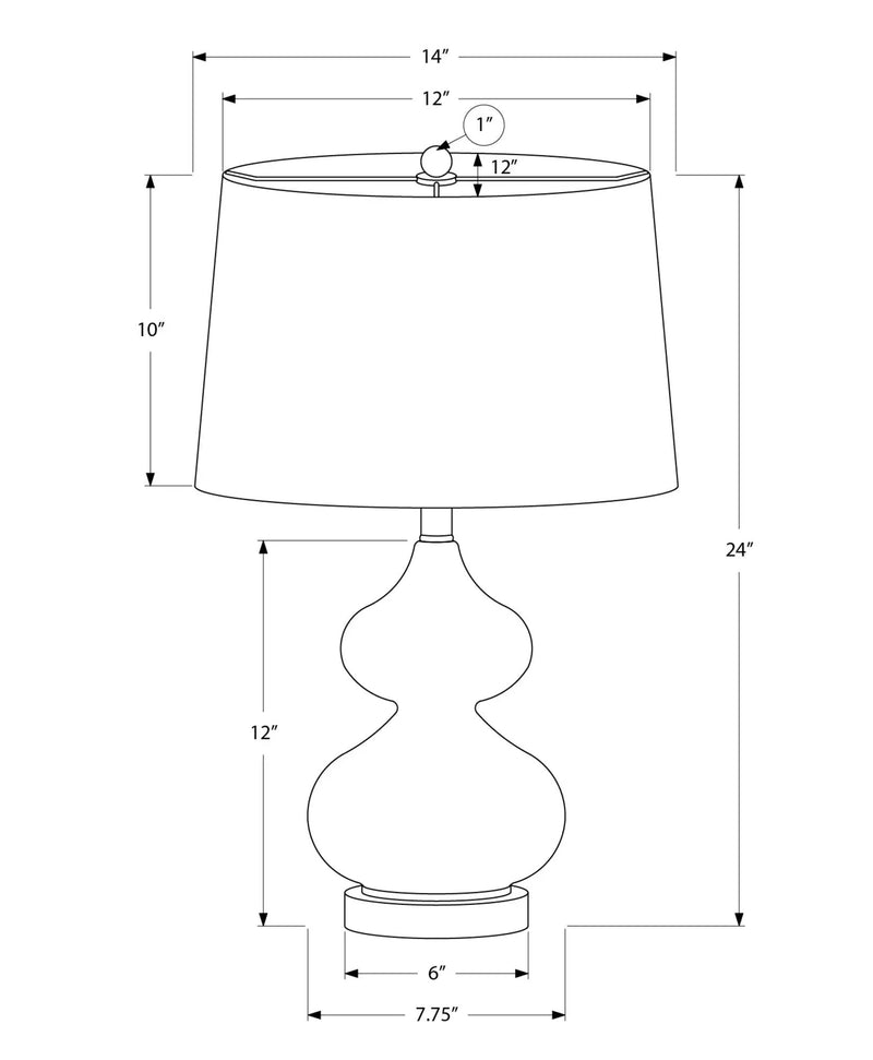 Lighting, Glass, Contemporary Table Lamp by HouseOfZazla