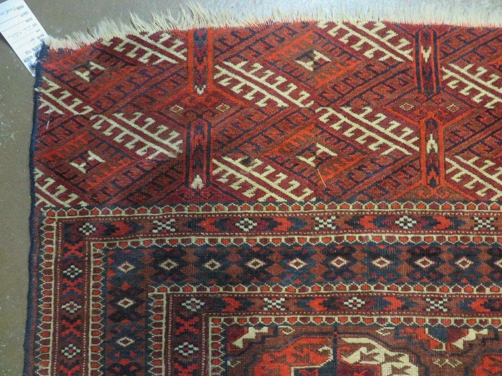 6' X 10' Antique Handmade Bokhara Turkoman Yamud Wool Rug Carpet NICE # 61 by Jewel Rugs