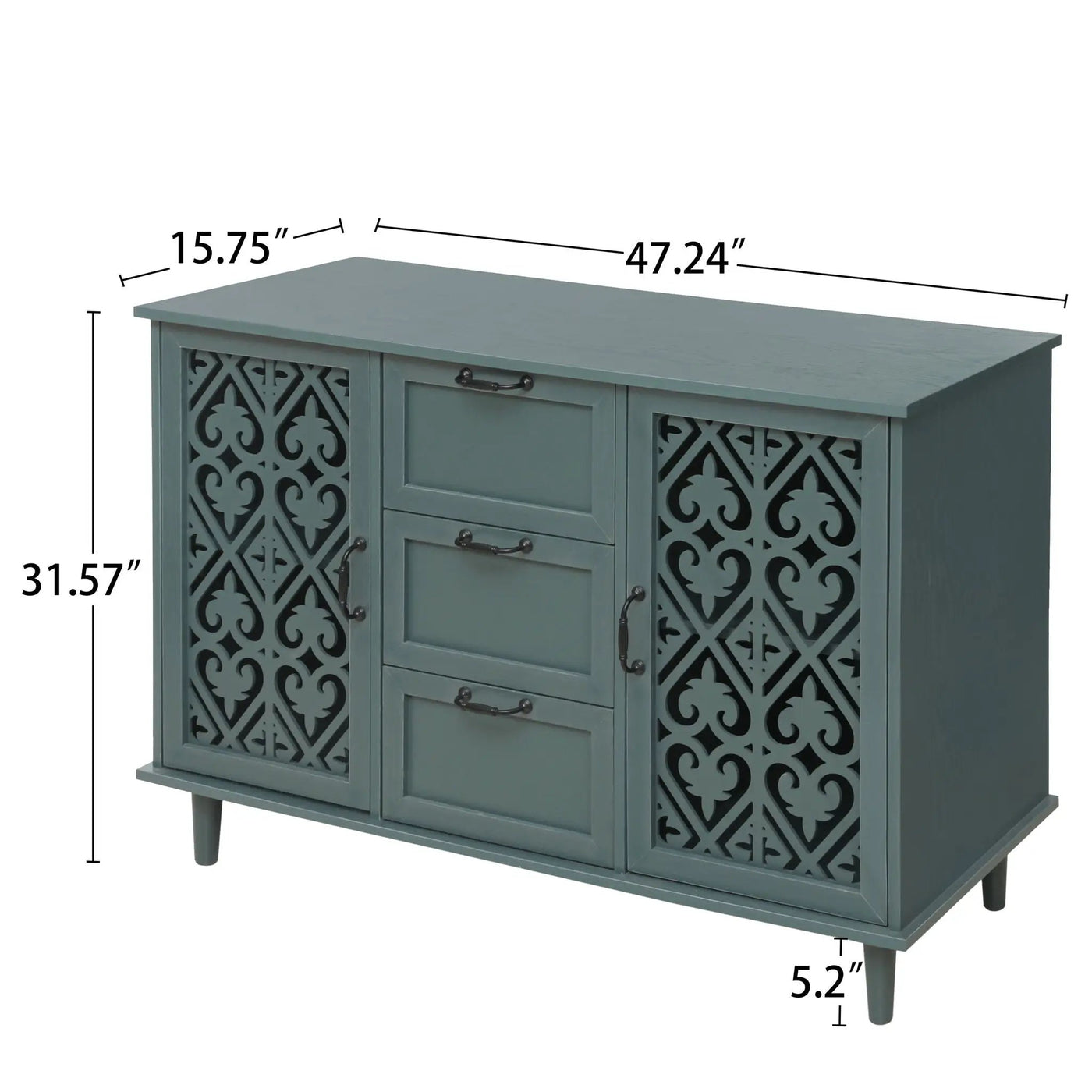 2 Door 3 Drawer Cabinet by HouseOfZazla