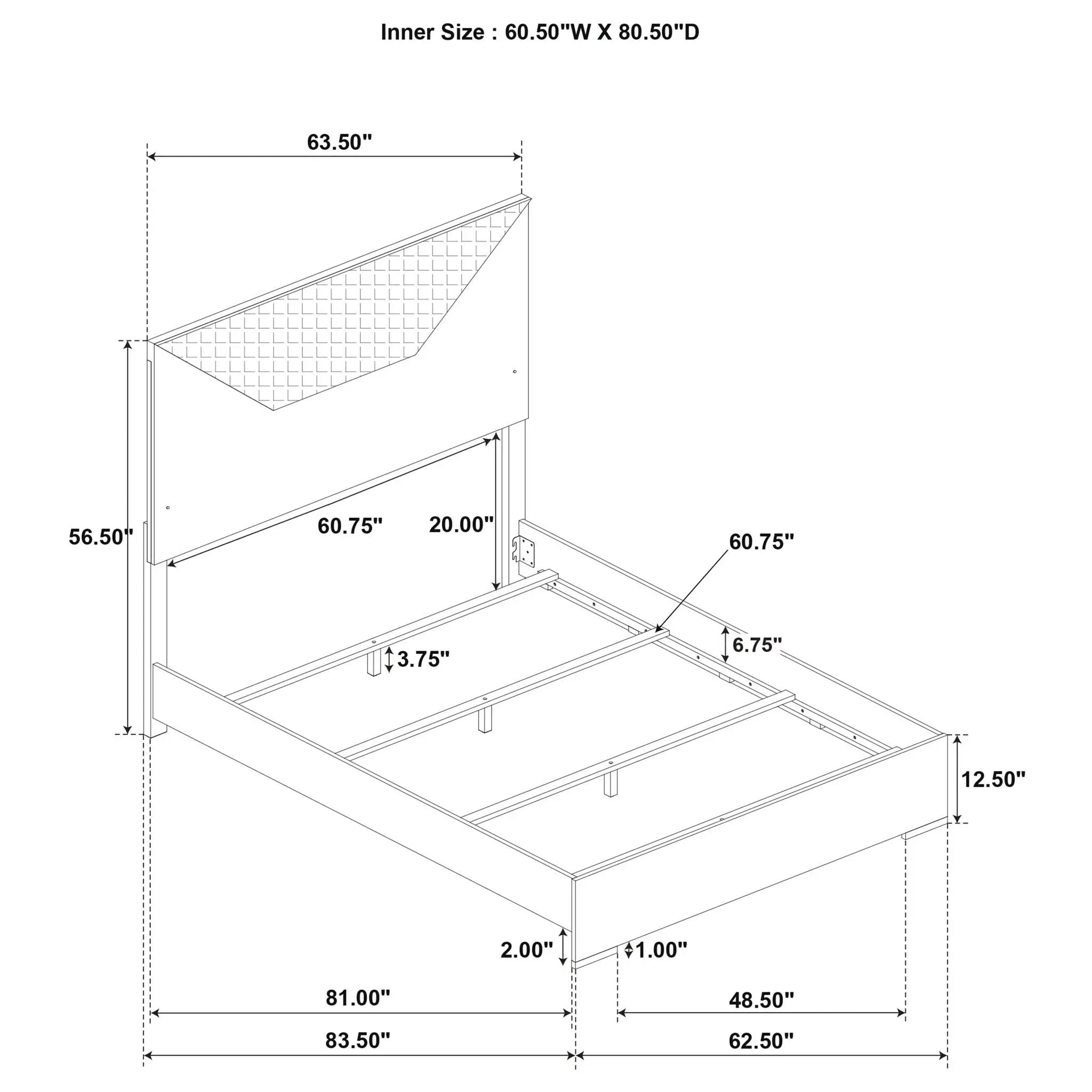 Pierce - Panel Bed LED Headboard by HouseOfZazla