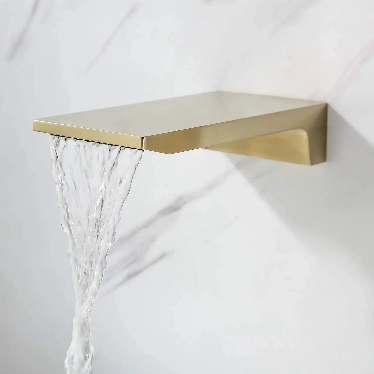 Single Handle Wall Mount Waterfall Bathroom Sink Faucet by HouseOfZazla
