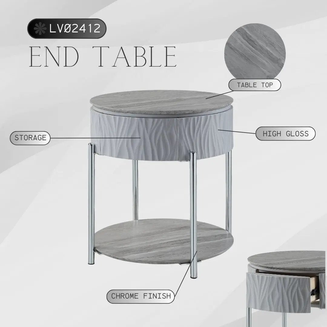 Yukino - High Gloss Table by Unique Piece Furniture