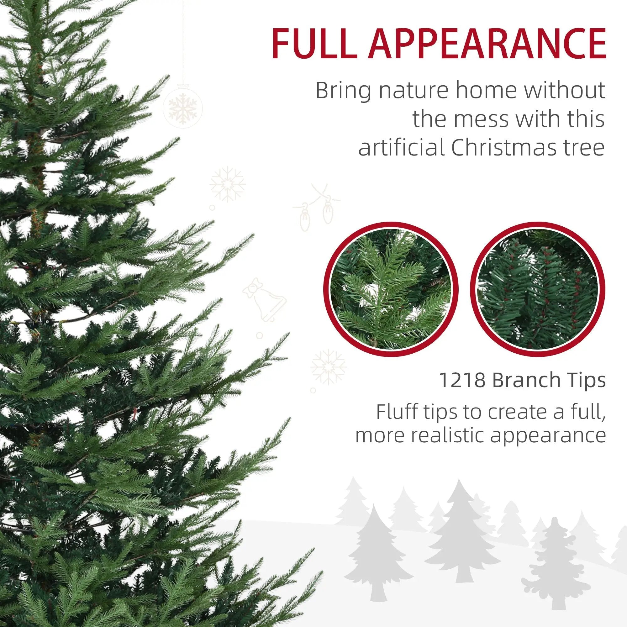 HOMCOM 7.5 Foot Artificial Christmas Tree by HouseOfZazla