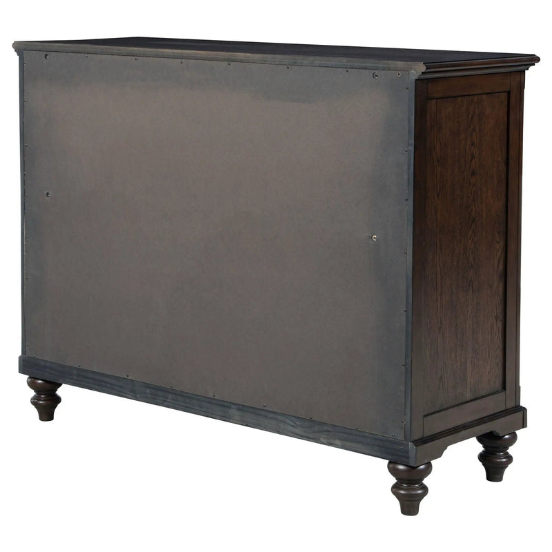 Berwick - 8 Drawer Dresser Cabinet With Felt Lined Drawers - Dark Oak by HouseOfZazla