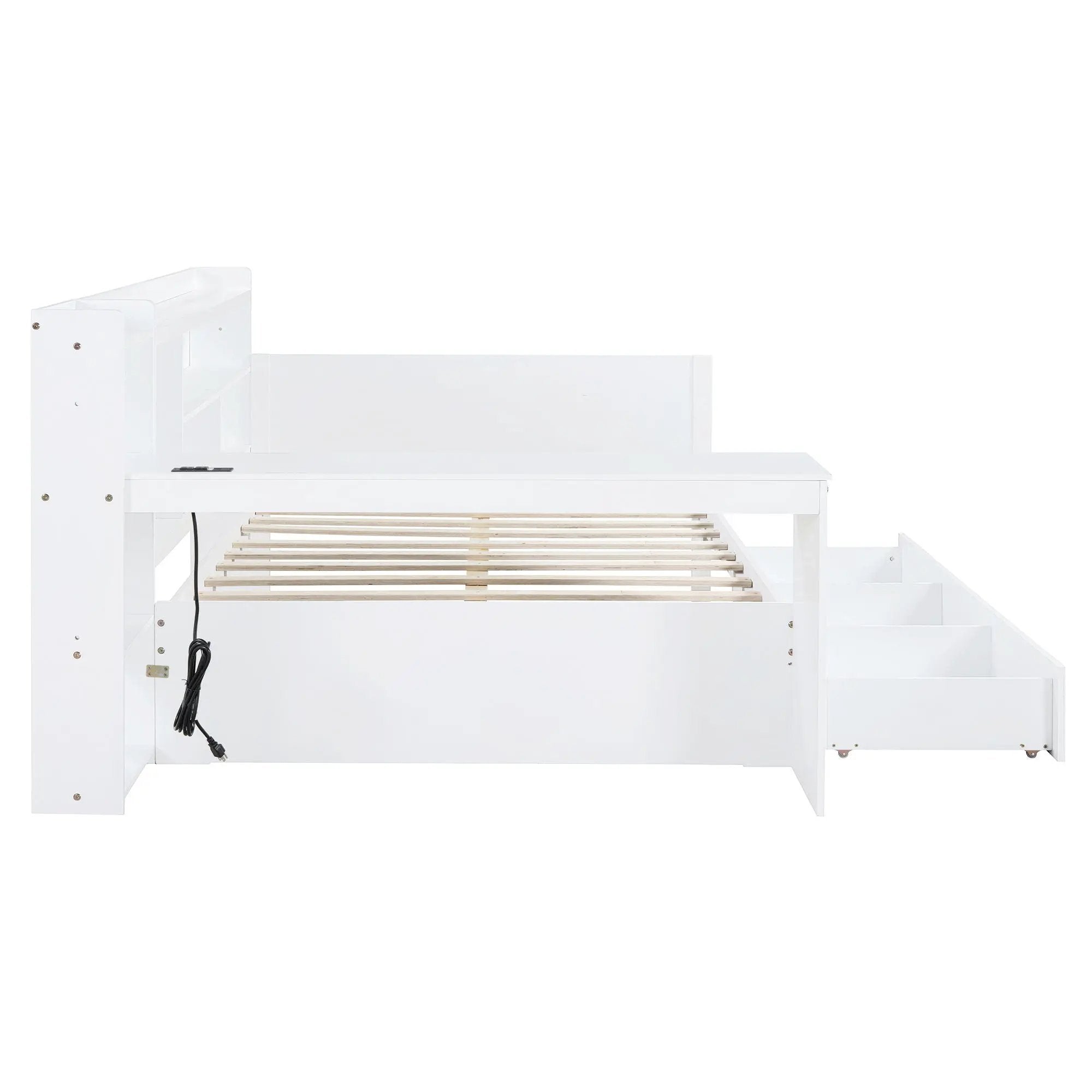 Daybed With 3 Drawers USB Ports And Desk by HouseOfZazla