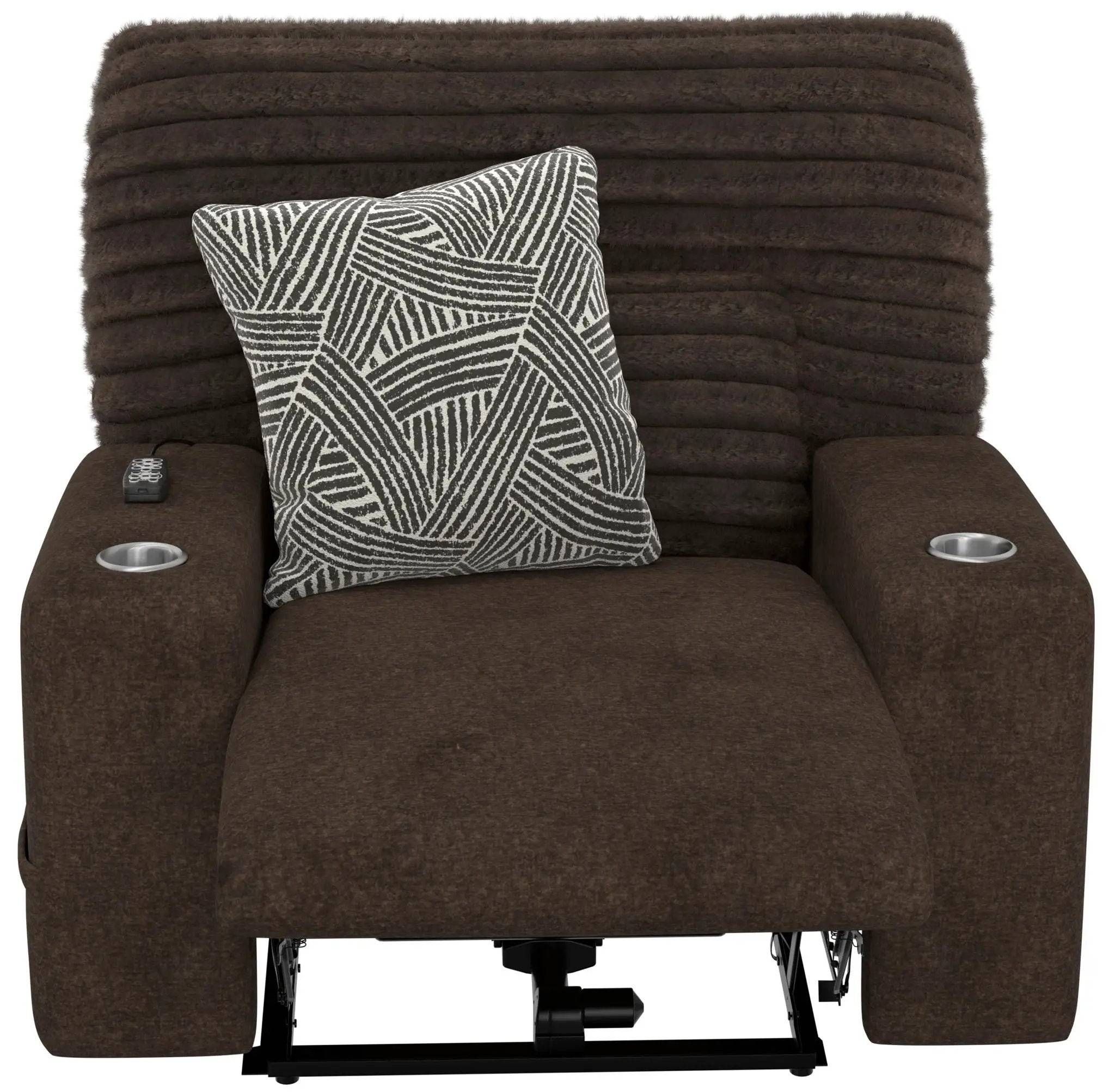 Zen - Power Recliner With CR3 Heat / Massage / Zero Gravity - Chocolate by Unique Piece Furniture