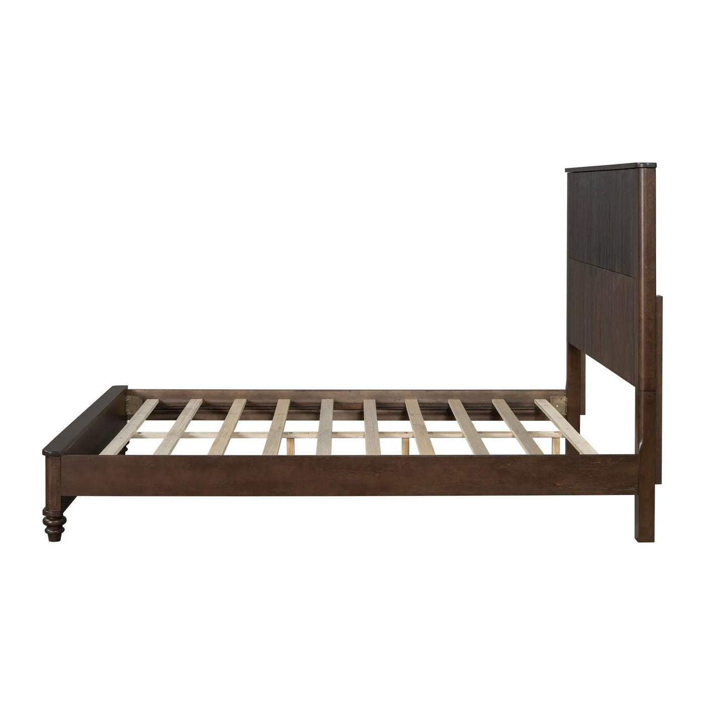 Platform Bed Frame With Tall Headboard by HouseOfZazla