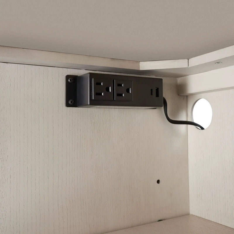 Server With Base - White