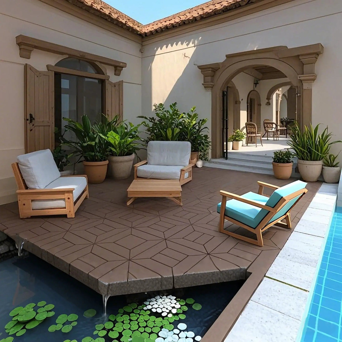 New Style Patio Diy Module Interlocking Decking Tiles, Floor Outdoor And Indoor, Easy And Quick Installation by HouseOfZazla