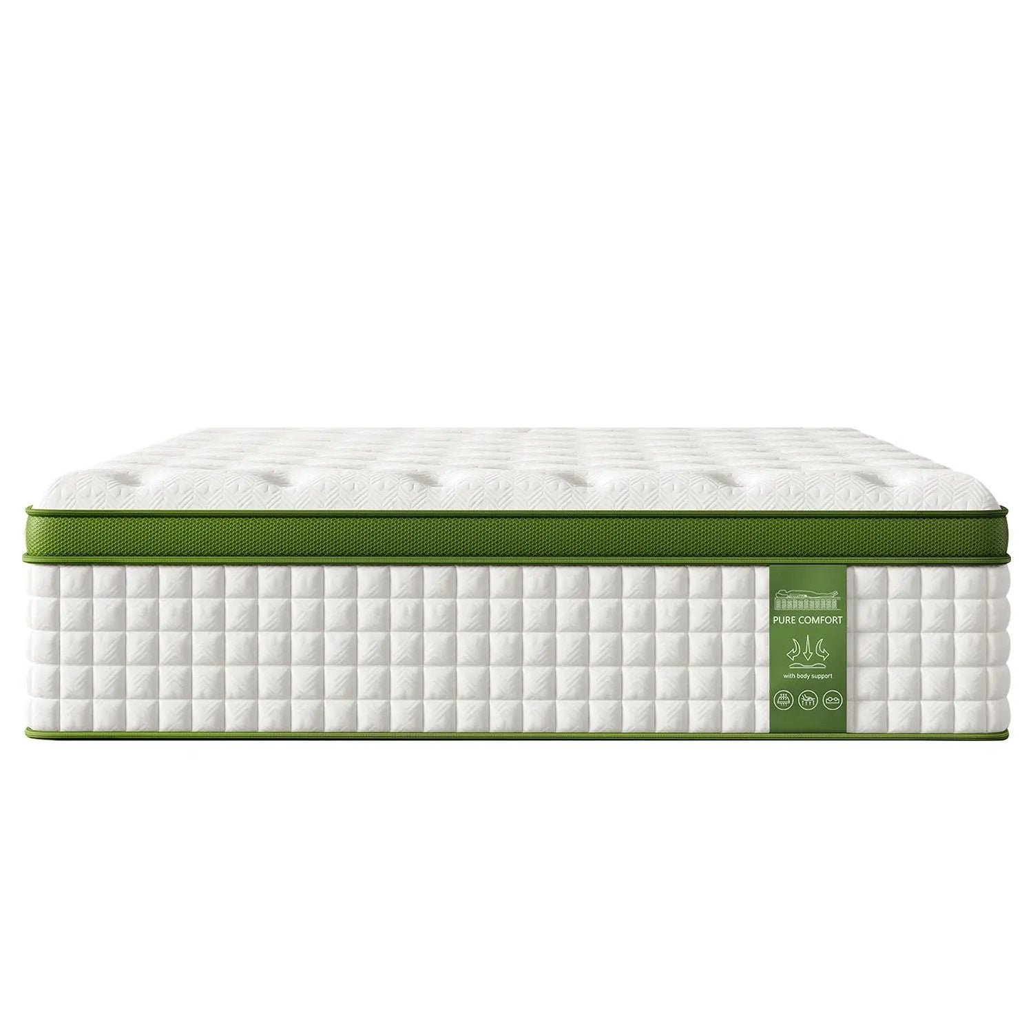 14" Hybrid Mattress With Gel Memory Foam And Pocket Springs by HouseOfZazla