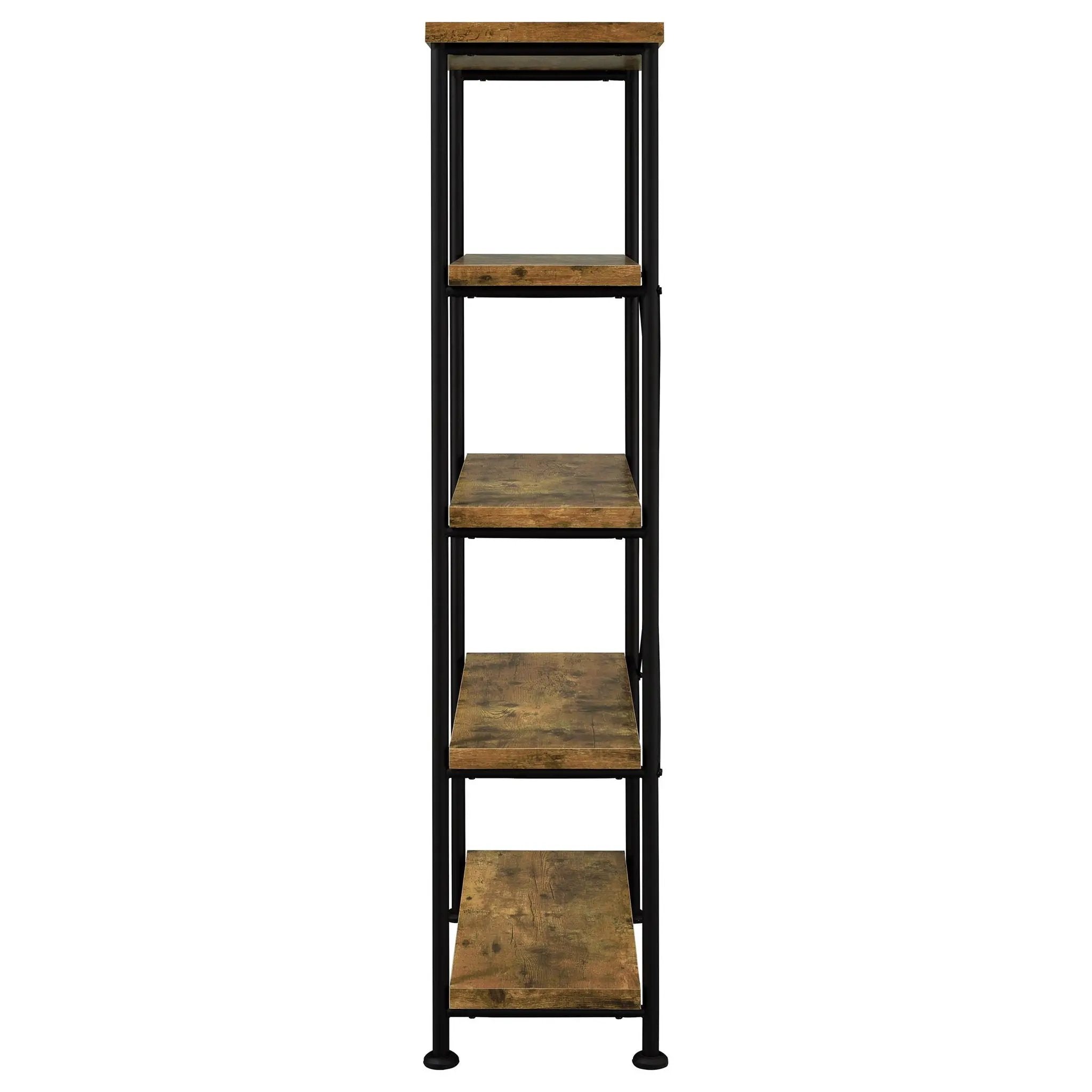 Analiese 63-inch 4-shelf Bookshelf Rustic Nutmeg by Unique Piece Furniture