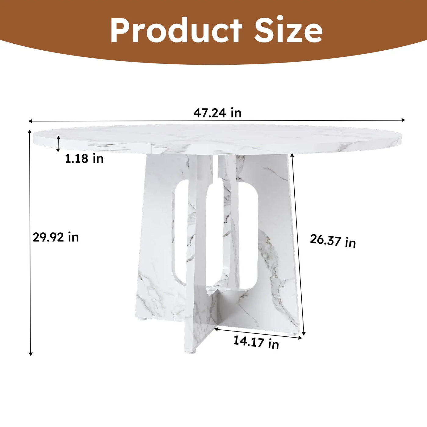 Round Dining Table For 4 by HouseOfZazla
