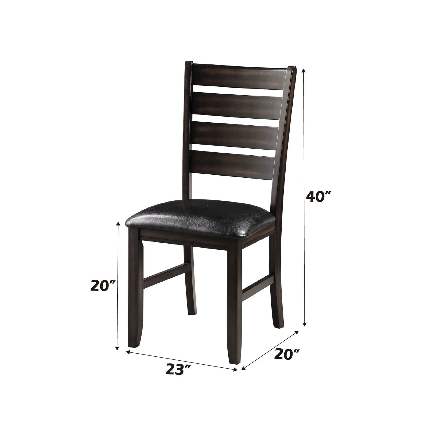 Urbana Synthetic Leather Side Chair (Set of 2) by HouseOfZazla