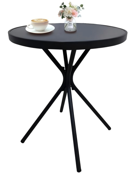 Tempered Glass Side Table 24" Round by HouseOfZazla