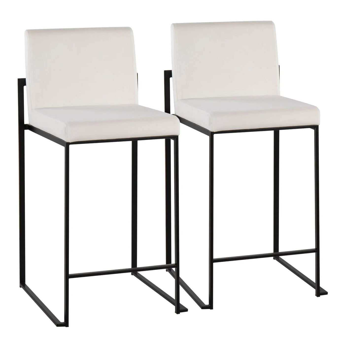 Fuji - Contemporary Modern Elegance, High Back Counter Stool by HouseOfZazla