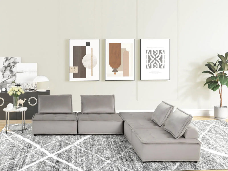 Anna - Stylish Sectional Sofa Ottoman by HouseOfZazla