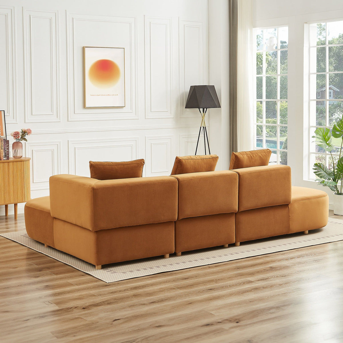 Light Brown Sectional Sofa with Plush Cloud Comfort - Left or Right Facing, photo 9 of 14