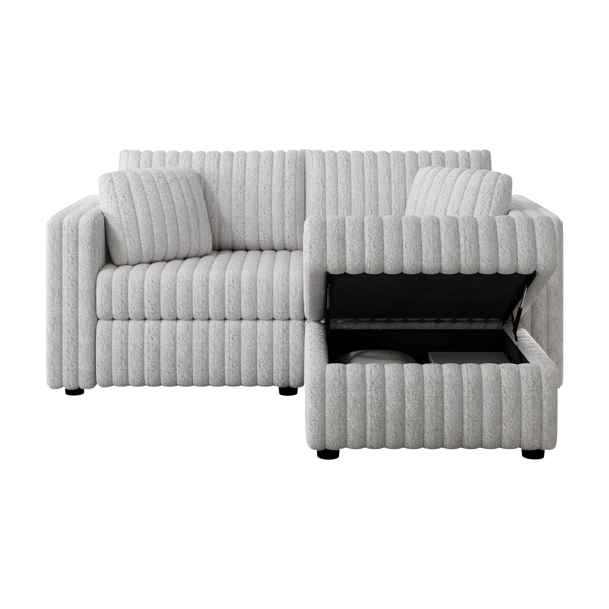 75.6" Soft Modular 2-Person Sofa with Hydraulic Lift by HouseOfZazla