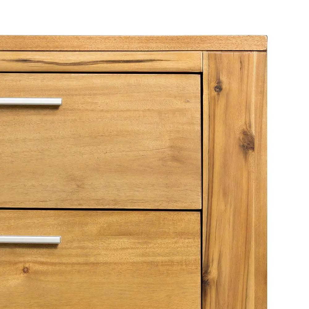 6 Drawer Dresser - Natural Wood / Brown by HouseOfZazla