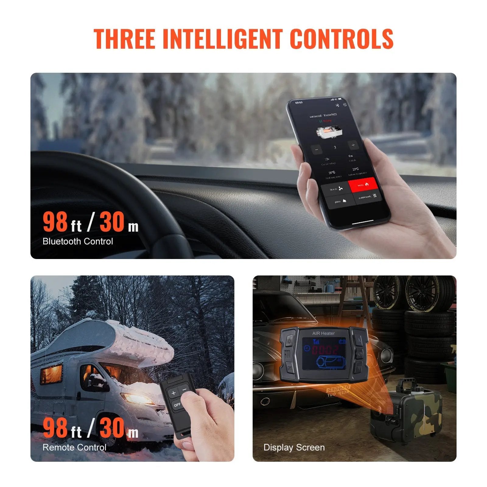 Diesel Air Heater 8KW 12V/24V Bluetooth APP Remote Control by HouseOfZazla