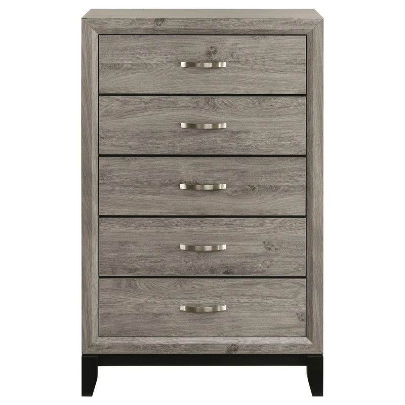 Watson 5-drawer Bedroom Chest of Drawers Light Taupe by Unique Piece Furniture