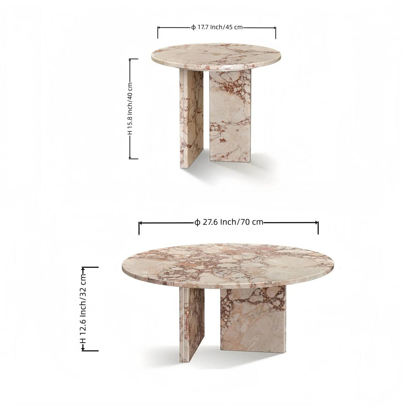 Elegant Coffee Duo Table Set by Unique Piece Furniture