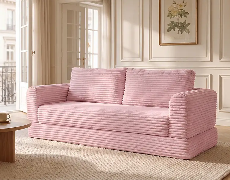55 Inch Convertible Futon Sofa Bed by HouseOfZazla