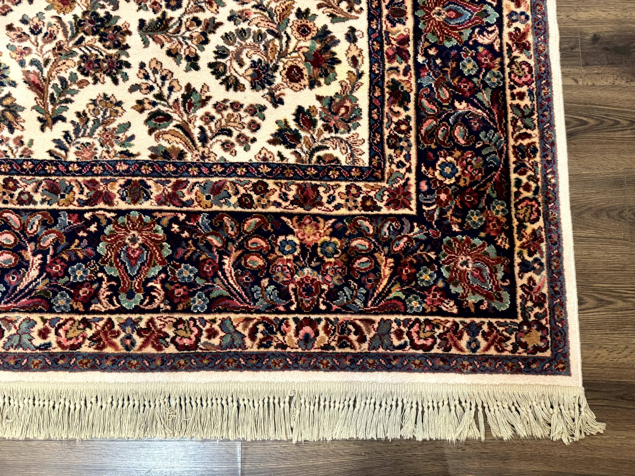 Karastan Rug 8.8 x 10.6 Ivory Sarouk #700/760, Wool Discontinued Original 700 Series by Jewel Rugs
