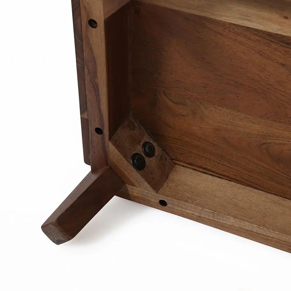 Nightstand Natural Wood - Brown by HouseOfZazla