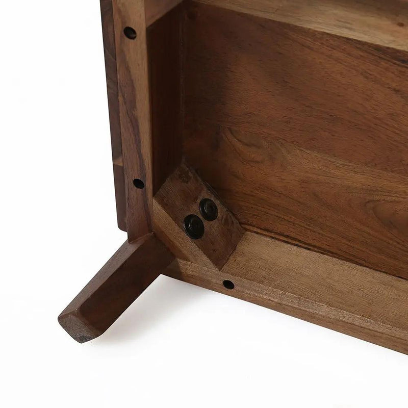 Nightstand Natural Wood - Brown by HouseOfZazla