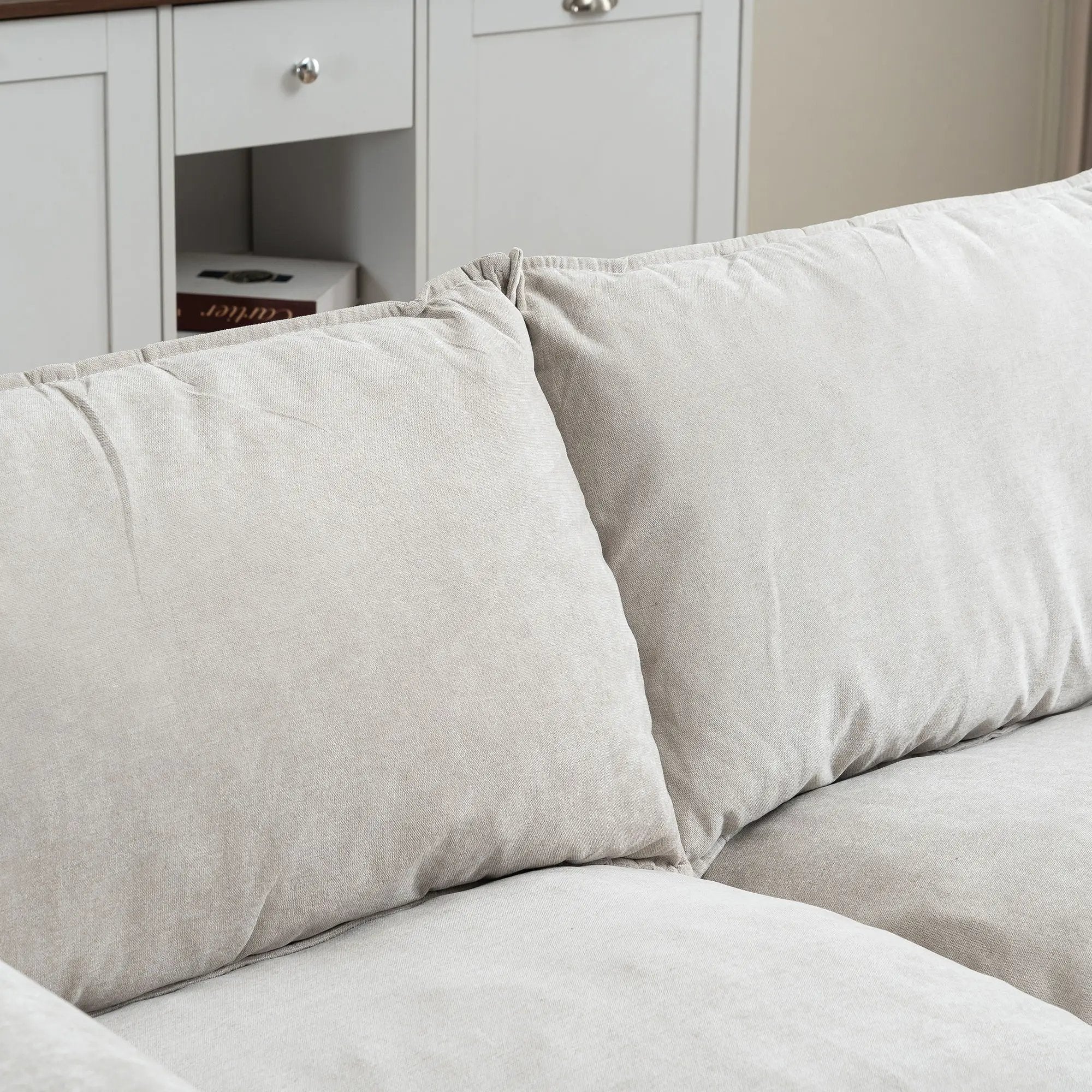 Convertible Combination Sofa With Footstools With Storage by Unique Piece Furniture