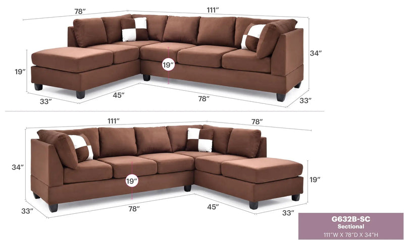 Malone - Comfort Sectional by Unique Piece Furniture