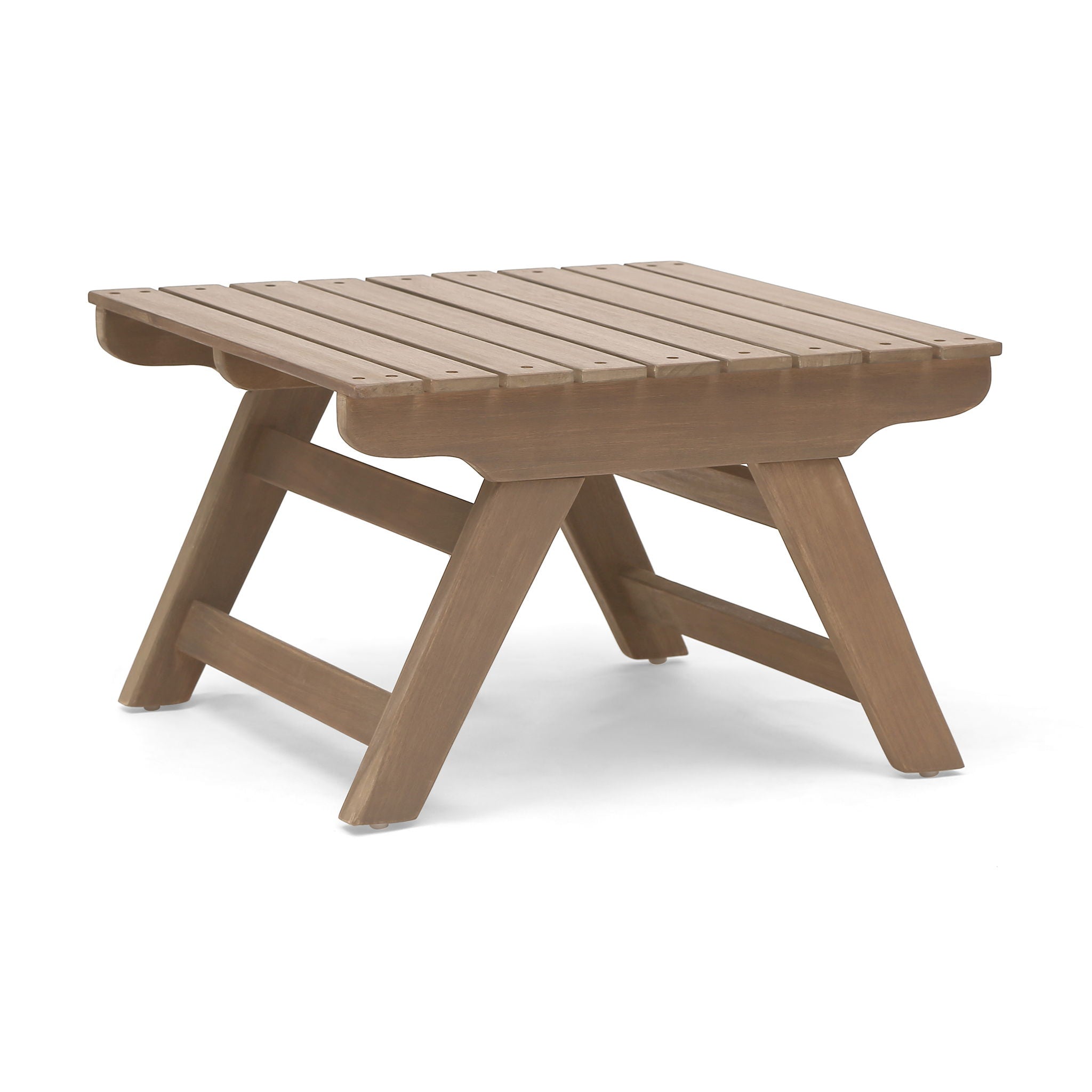 Sedona Outdoor Side Table With Open Slat Design by HouseOfZazla