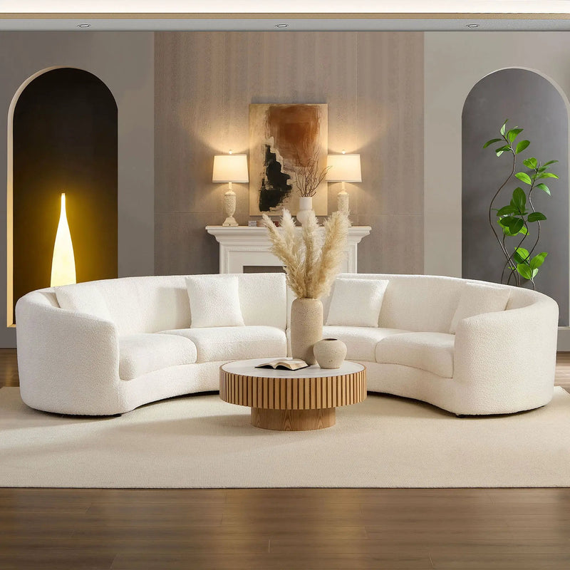 Classic Curved Tight Back Sofa by HouseOfZazla