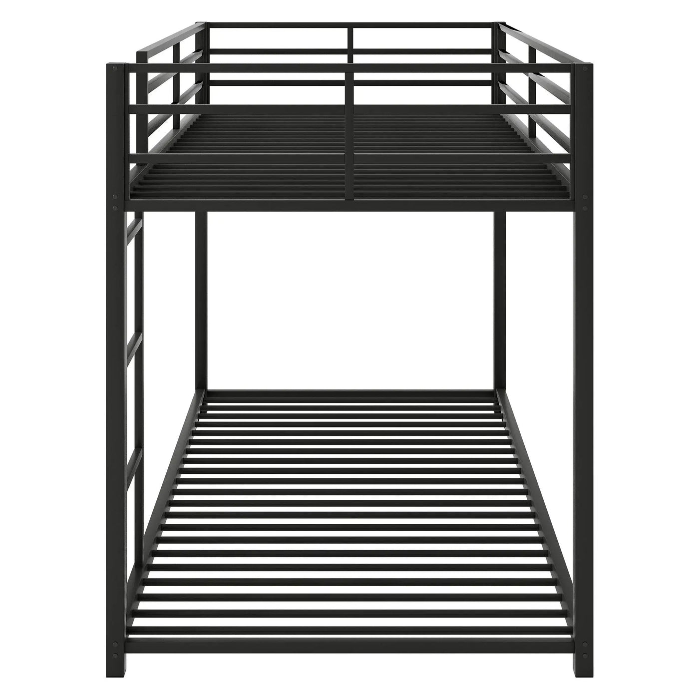 Metal Bunk Bed, Low Bunk Bed With Ladder by HouseOfZazla
