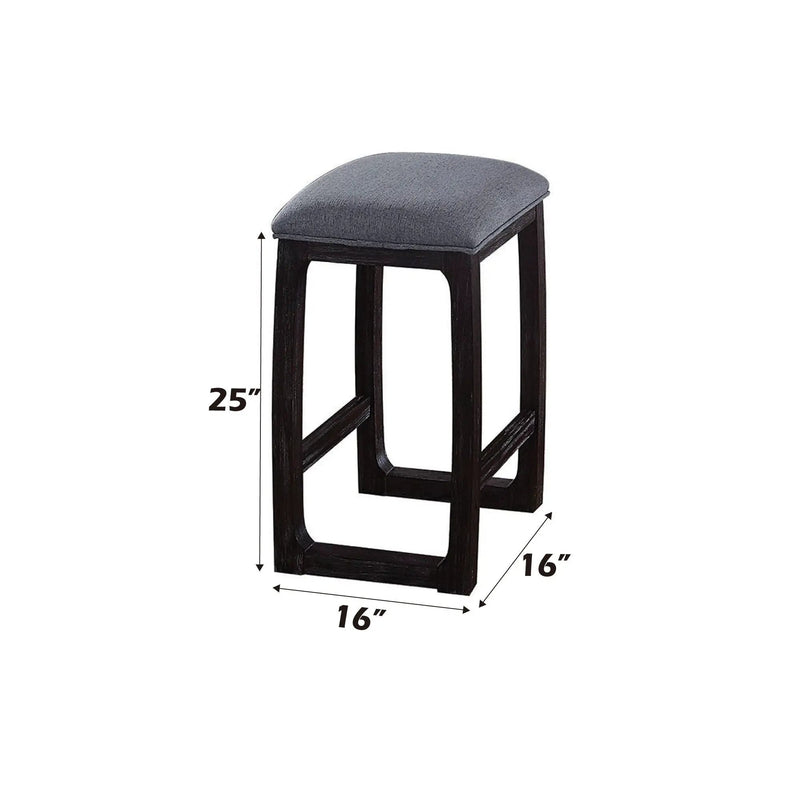 Razo - Weathered Counter Height Stool - Gray by Unique Piece Furniture