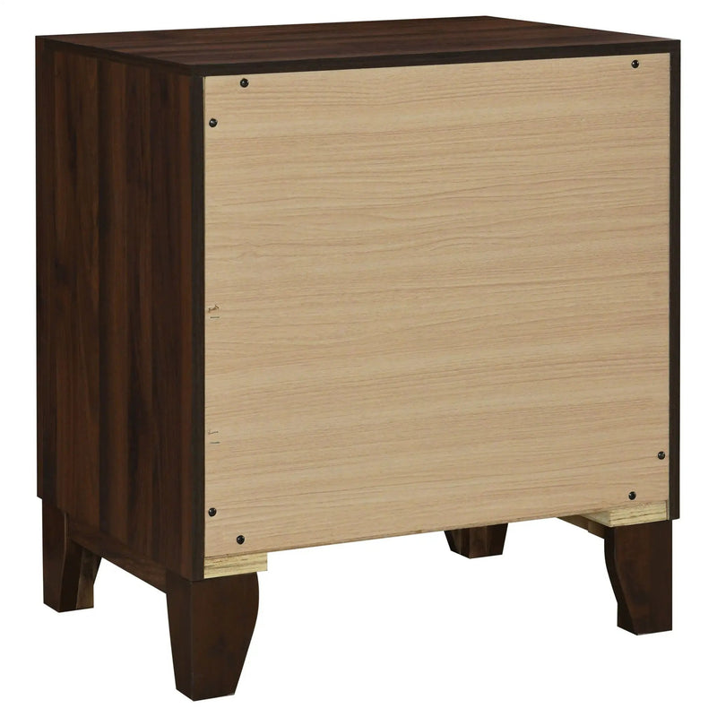 Welsley 2-drawer Nightstand Bedside Table Walnut by Unique Piece Furniture