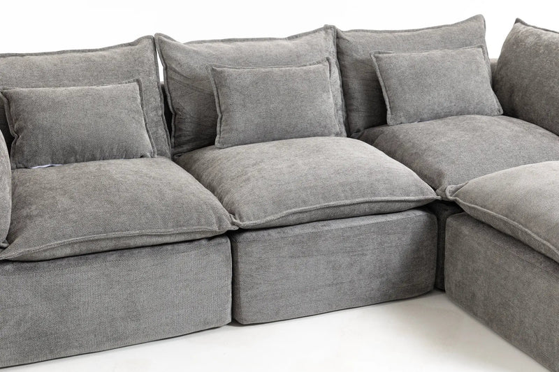 102.3" Width Cloud Couch Oversized Modular Sectional Sofa by HouseOfZazla
