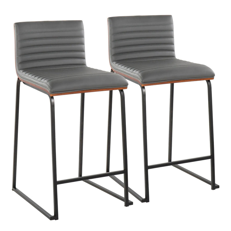 Mason Mara - Contemporary Fixed Height Quality Counter Stool (Set of 2) by Unique Piece Furniture