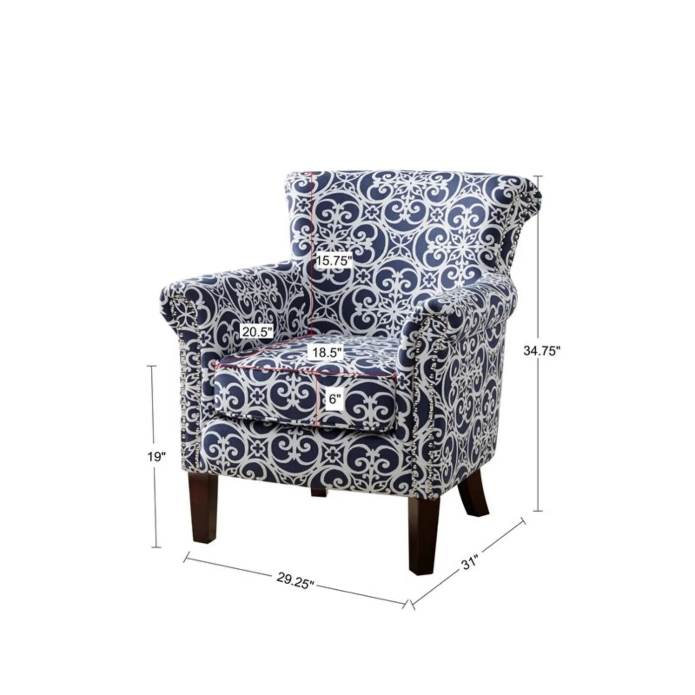 Brooke - Tight Back Club Chair by HouseOfZazla
